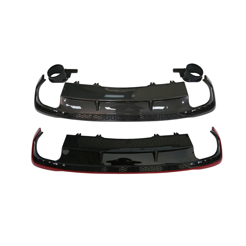 Car 2020-2024 A4 S4 Gloss Black Rear Diffuser RS4 Style Rear Bumper Splitter Lip For Audi A4 S4 B9.5 2020 2021 2022 2023 2024