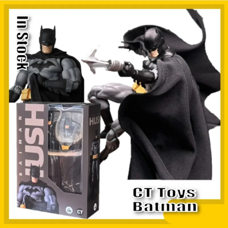

2025 NEW CT Toys Batman Figure Batman Mafex 126 Action Figure DC Justice League Hush Figurine The Dark Knight Collection Kid Toy