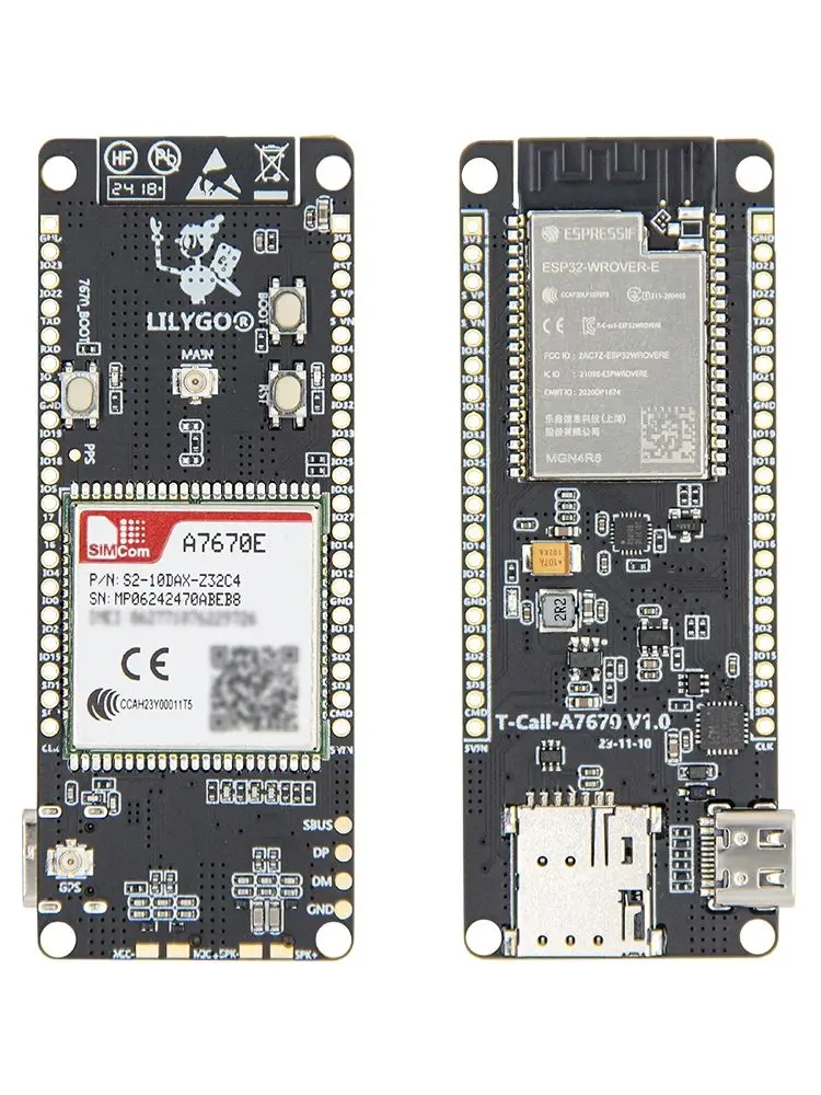 LILYGO® T-Call A7670 4g 2g esp32 Entwicklungs board a7670e lte gsm Mobilfunk netz ESP32-WROVER-E WLAN Bluetooth-Funkmodul