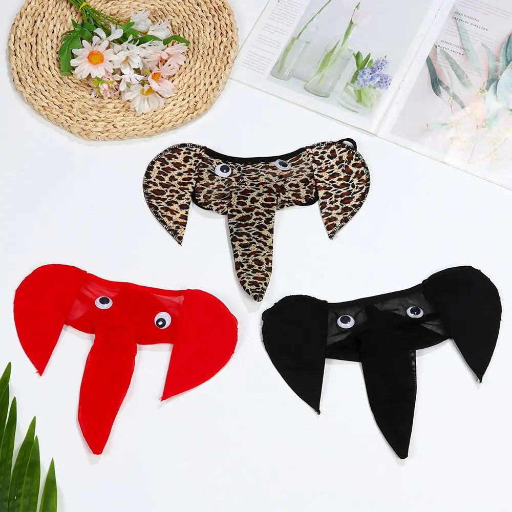 Panties T-back Lingerie Bulge Pouch Thong Underwear Elephant G-string