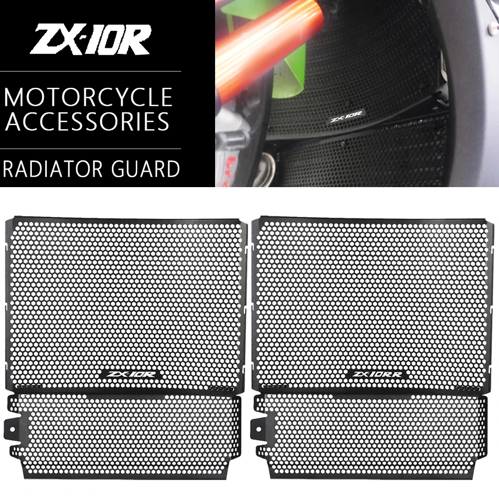

For Kawasaki ZX10R ZX10RR Radiator Grille Guard Cover ZX-10R ZX-10RR 2021-2024 2023Motorcycle Accessories Protection ZX 10R 10RR