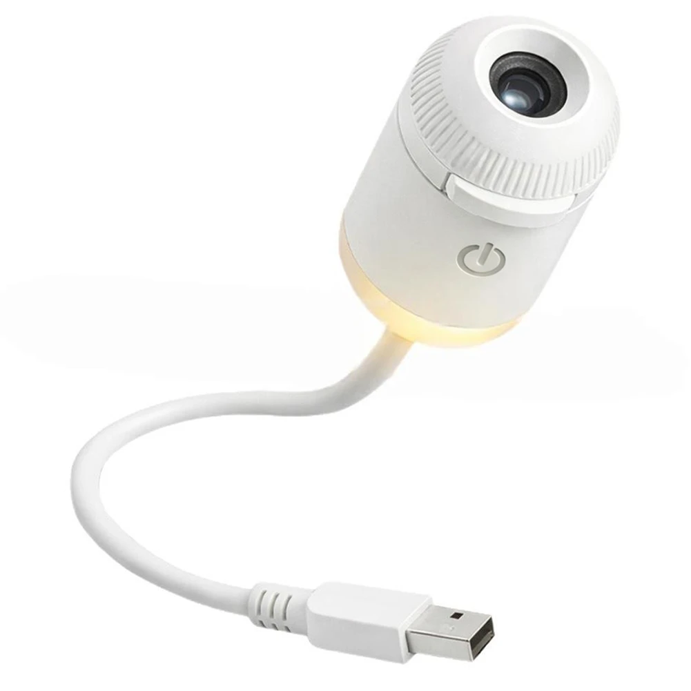 

B03B-Mini LED For Bedroom Night Light Projector USB Powered Starry Pattern Projection Wall Lamp(5 Slides)
