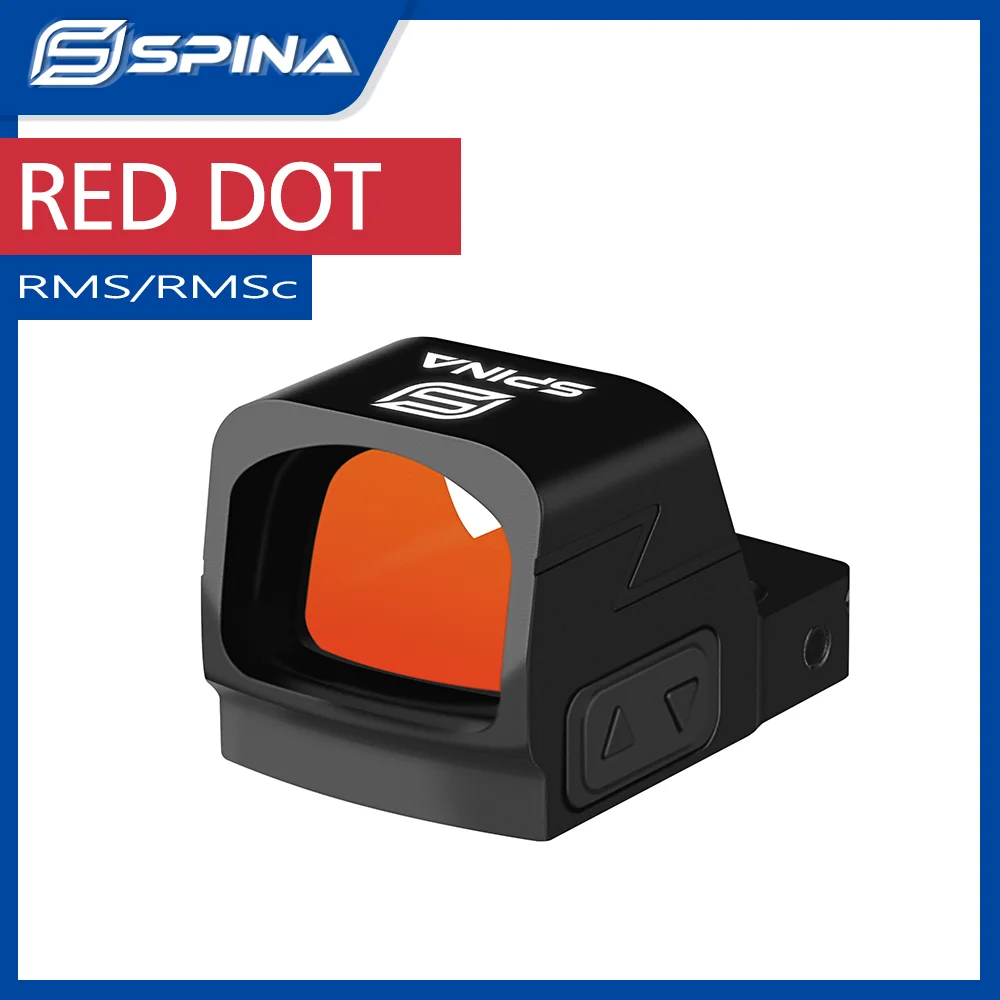 SPINA OPTICS RMSc Compact Shake Awake Red Dot Sight 3MOA Open Reflex Sight Glock48 G43X MOS Fastfire Pistol Red Dot