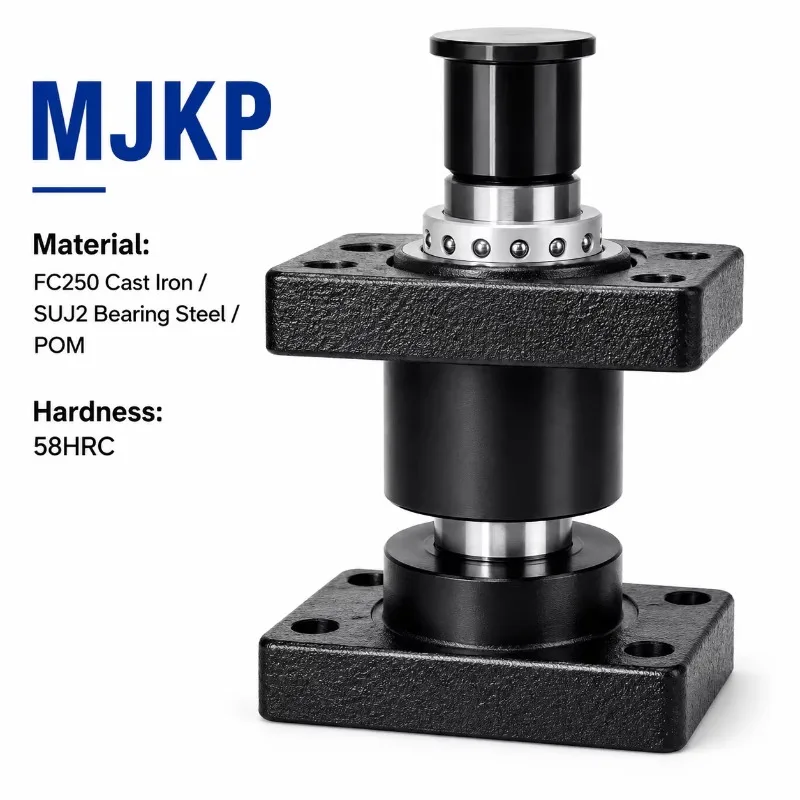 Heavy Duty MJKP Ball Bearing Guide Post Set Fixed Stop Ring Type FC250 POM for Stamping Mold Guidance JIS Standard