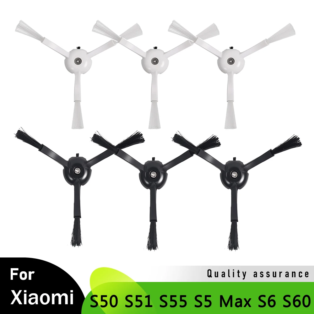 Side Brush Spare Parts For XiaoMi Roborock S50 S51 S55 S60 S5 Max S6 Pure S6 E25 E35 Robot Vacuum Household Cleaning Accessories