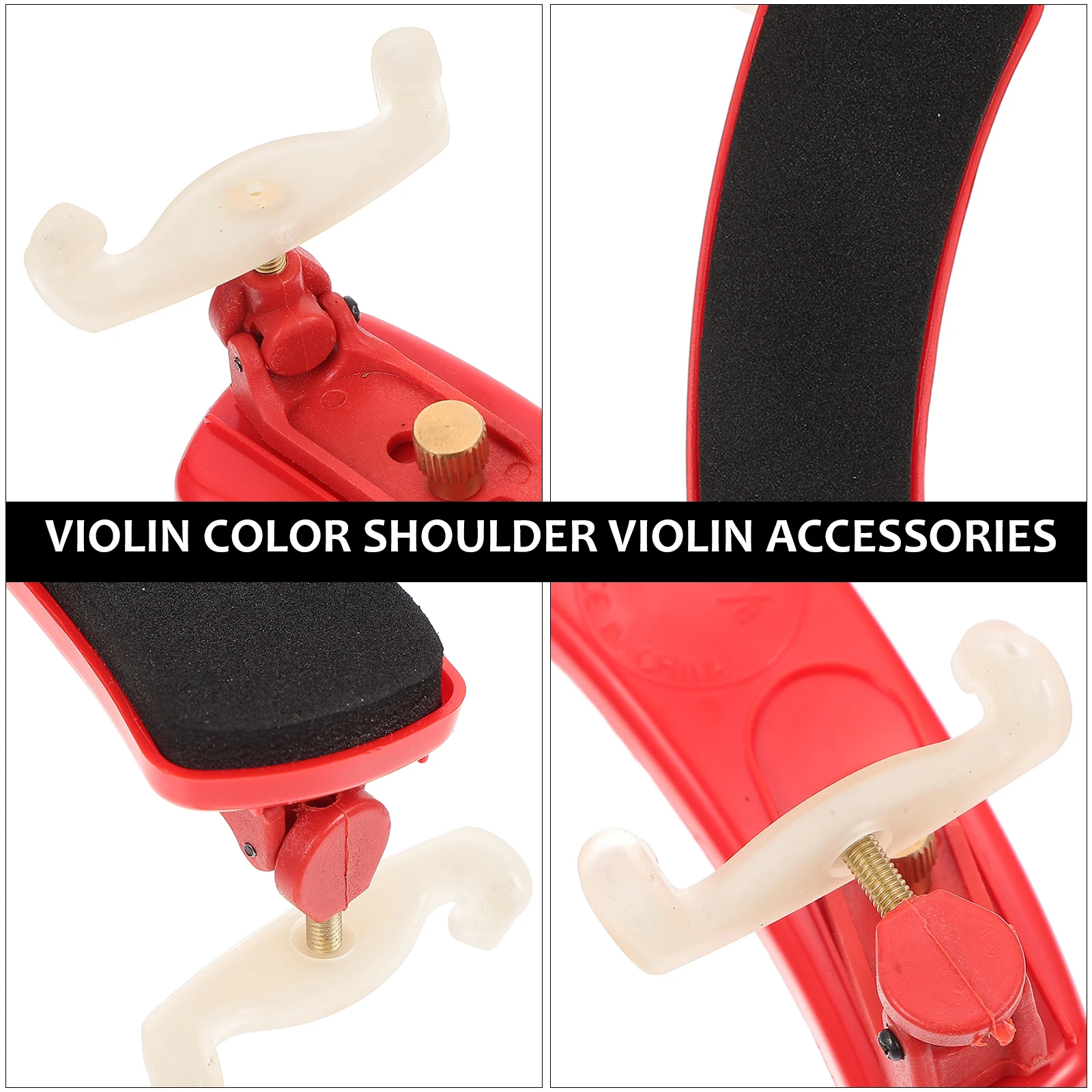 

1Pcs Rubber Violin Shoulder Pad Comfortable Curved Design Portable Back Pressure Relief Support Fine Material Holder