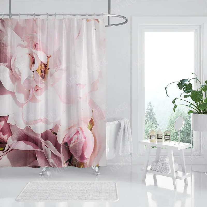 Waterproof fabric shower curtains Bathroom curtain accessories 180x200 Bath curtain for shower 240*200 nordic boho decoration