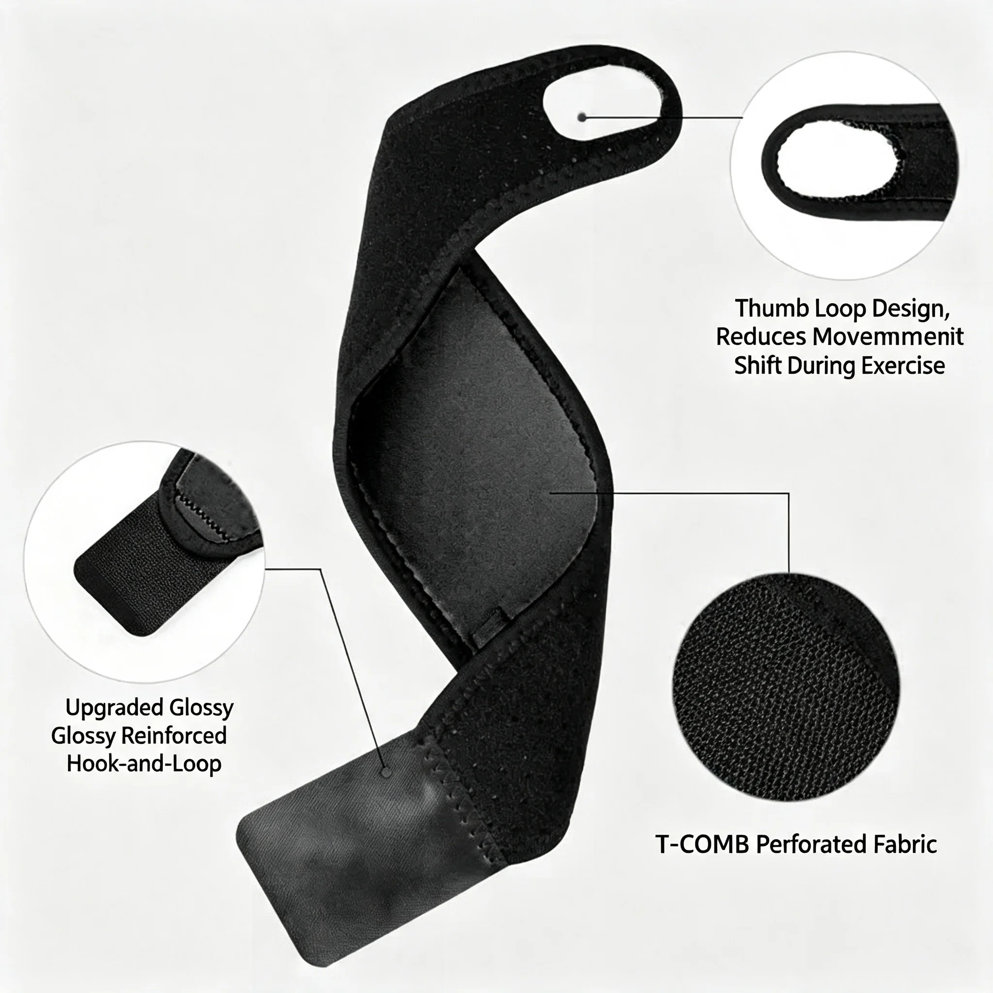 Single Sports Wrist Brace – Suitable for Fitness and Relieving Pain Caused by Tendonitis or Arthritis.