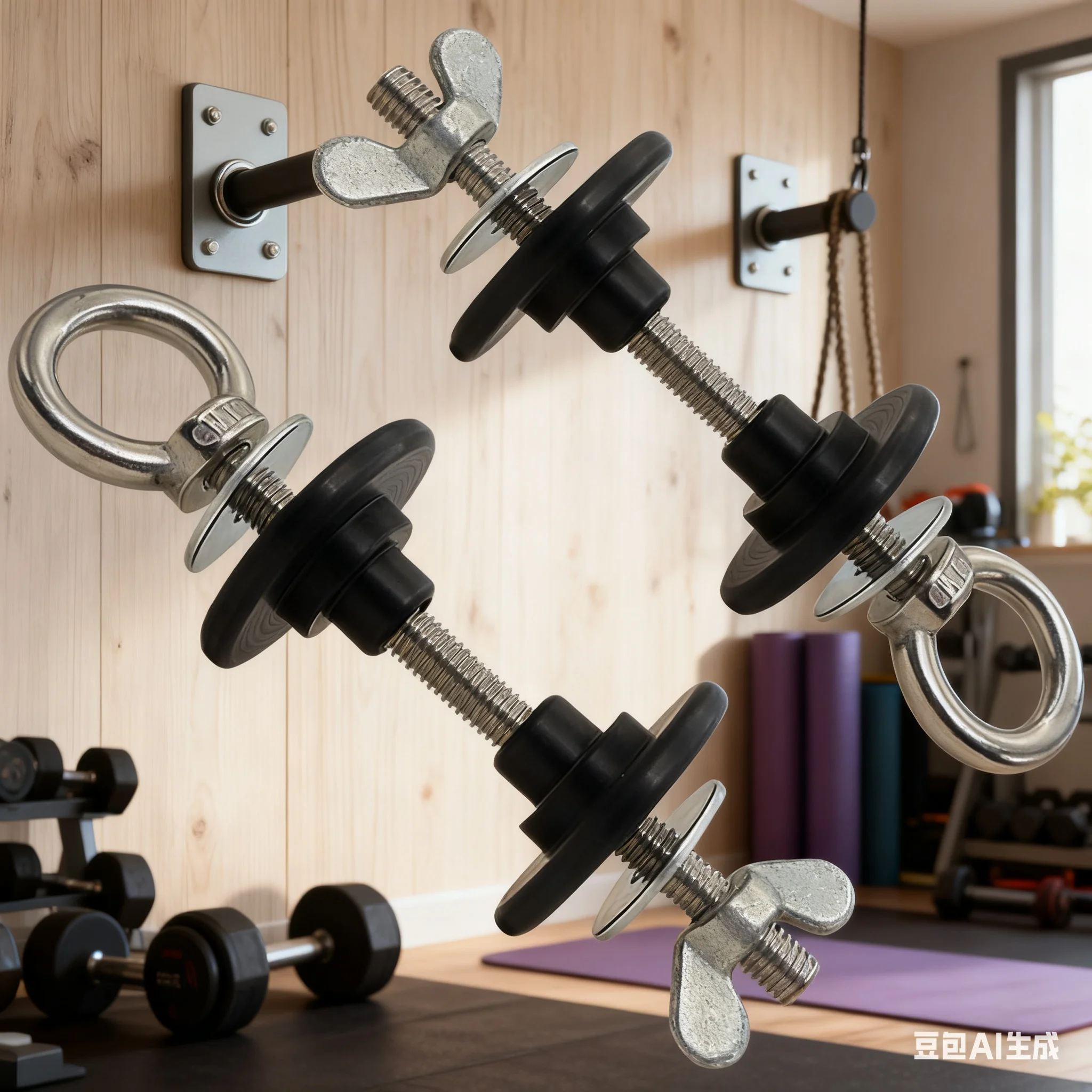 

2pcs Resistance Band Peg High Position Pull-down Fixator With Variable Diameter Hole-Plug For Power Rack Machine Accessories