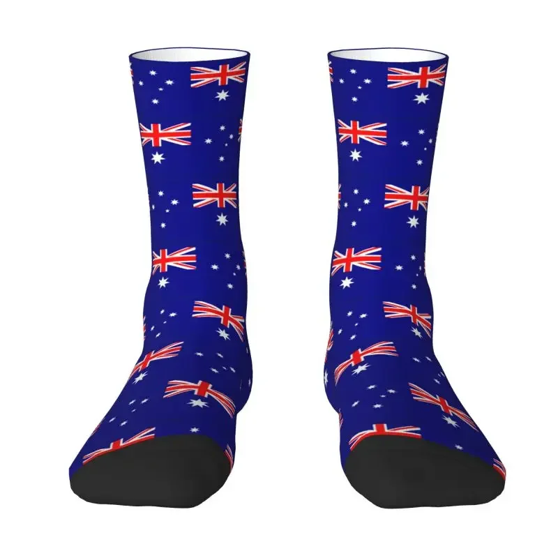 Funny Australia Flag Socks Women Men Male Warm Breathable 3D Print Australian Pride Sports Football Socks