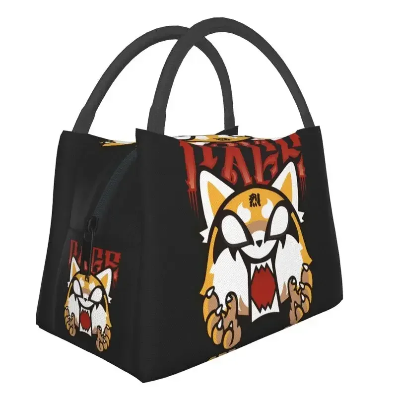 

Aggretsuko Insulated Lunch Tote Bag for Women Aggressive Retsuko Japan Anime Resuable Cooler Thermal Food Lunch Box