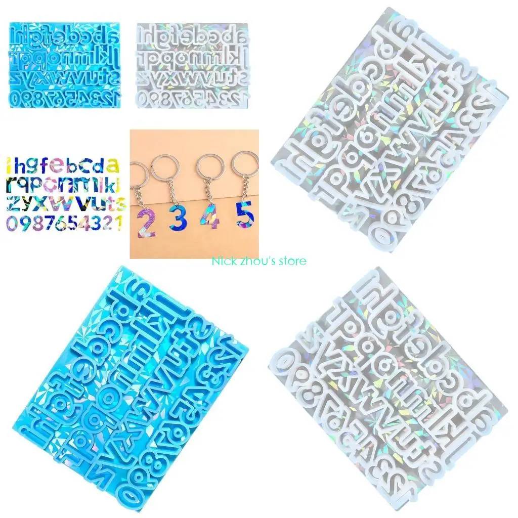 

E15E завораживающие голографические прочные смоляные формы для алфавитов, аксессуары для изготовления уникальных ювелирных и для