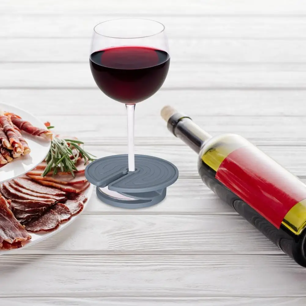 Soporte para copa de vino, portavasos de playa con diseño de laberinto, posavasos de arena multifuncional para bebidas, teléfono, gafas de sol, llave única para playa