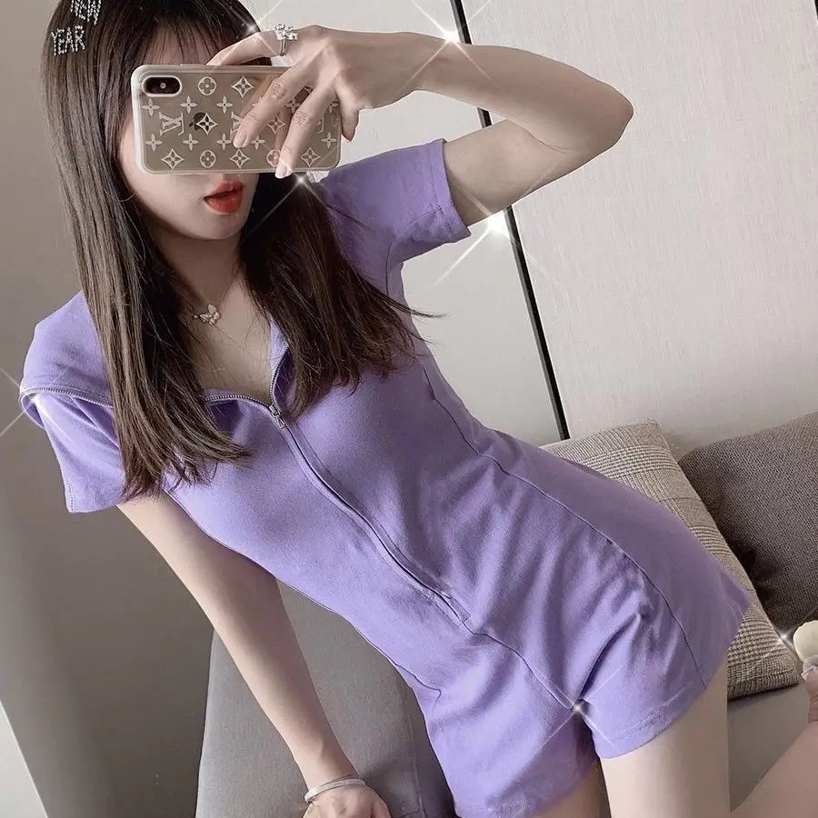 

2023 летний модный комбинезон для миниатюрных женщин, утягивающий широкий комбинезон, юбка, стильные повседневные шорты, цельный модный наряд