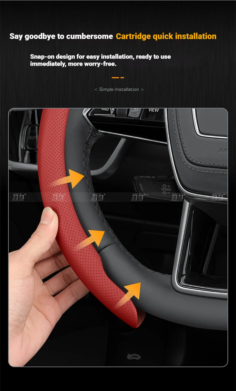Auto-Lenkradabdeckung zum Aufstecken für BMW M Power X1 X3 X4 X5 X7 E36 E39 E46 E60 E65 E90 F10 F15 F20 F25 F30 G20 G30 G05 Serie – Detail 7