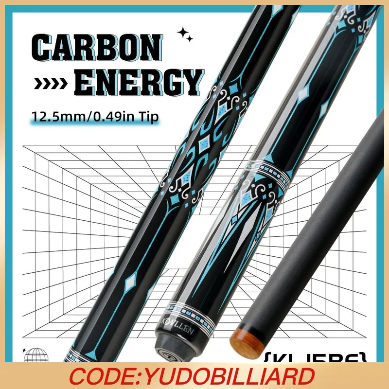 

KONLLEN KL-15 бильярдный кий из углеродного волокна 12,5 мм, наконечник 3*8/8, шарнирный пин, бильярдный кий, профессиональный конический, кожаный захват, бильярдный комплект