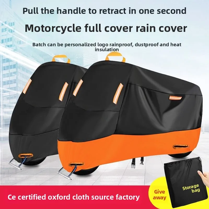 

Hot Selling 190T Motorcycle Cover Waterproof Sun UV Dust Proof Thickened Electric Bike Bicycle Protector Cover