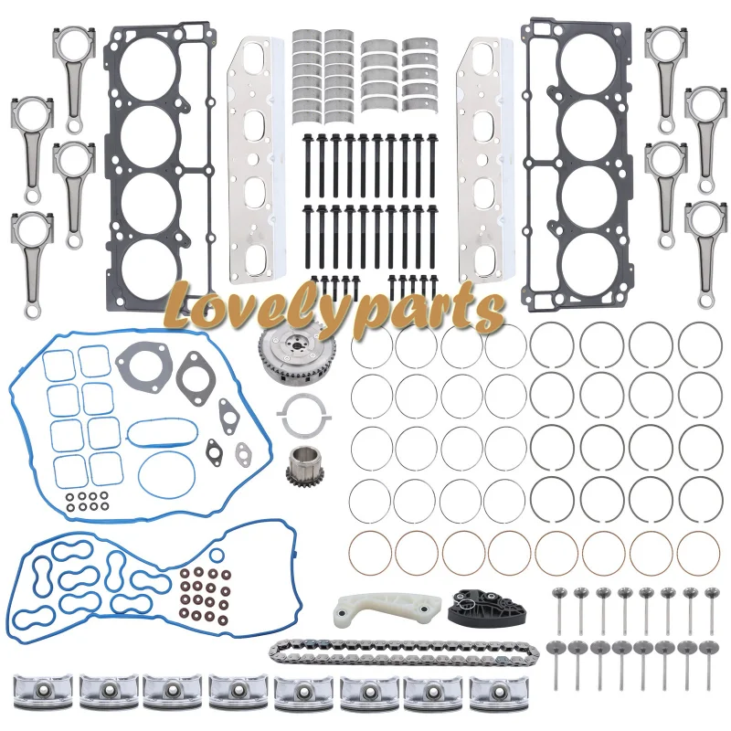 For Dodge Durango 09-15 Engine Rebuild Piston Gasket Rods Timing Kit HS26284PT-1