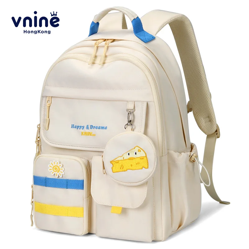 V.NINE School Backpack Girls High School Teen Back Pack with Laptop Compartment Middle School Bags Cute Muti Pockets Schoolbag