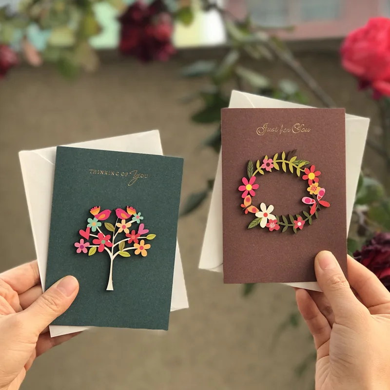 

All-Purpose Greeting Cards Set - 1pcs Blank Cards with Envelopes for Birthday, Thanksgiving, Business & Holiday Wishes