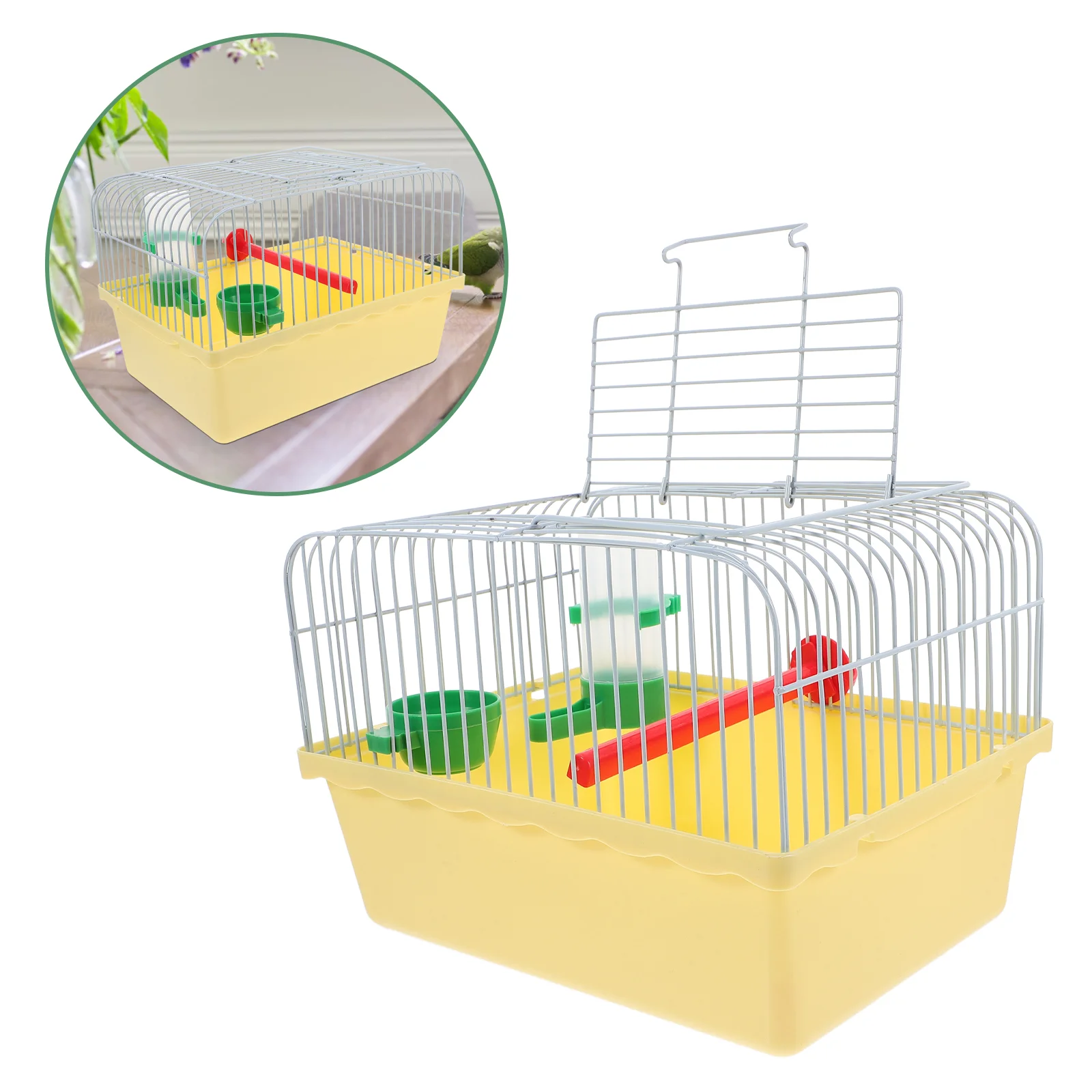 

Portable Birdcage Cages Carrier Conure Birdcages Parakeet Love for Parakeets Travel Pet Parrot