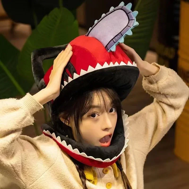 Anime Chainsaw Man Cosplay Prop Masker Denji Gezichtsmasker Pochita Hoofddeksels Maskerade Halloween Party Custom Cosplay Gift Xams