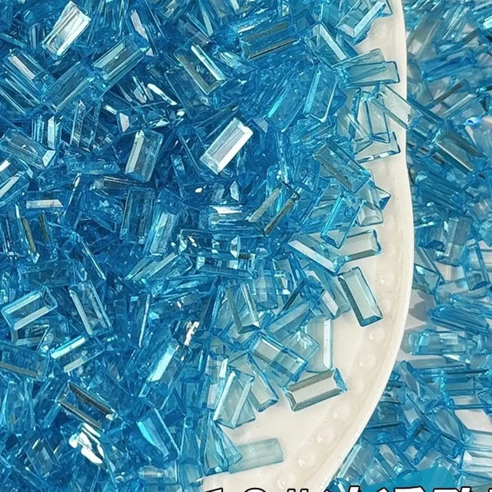 Transparent Ice Strip Fill Material Acrylic Colorful DIY Squishy Bobo Ball 100g 3*7mm Slime Handmade Fillers Jewelry Accessories