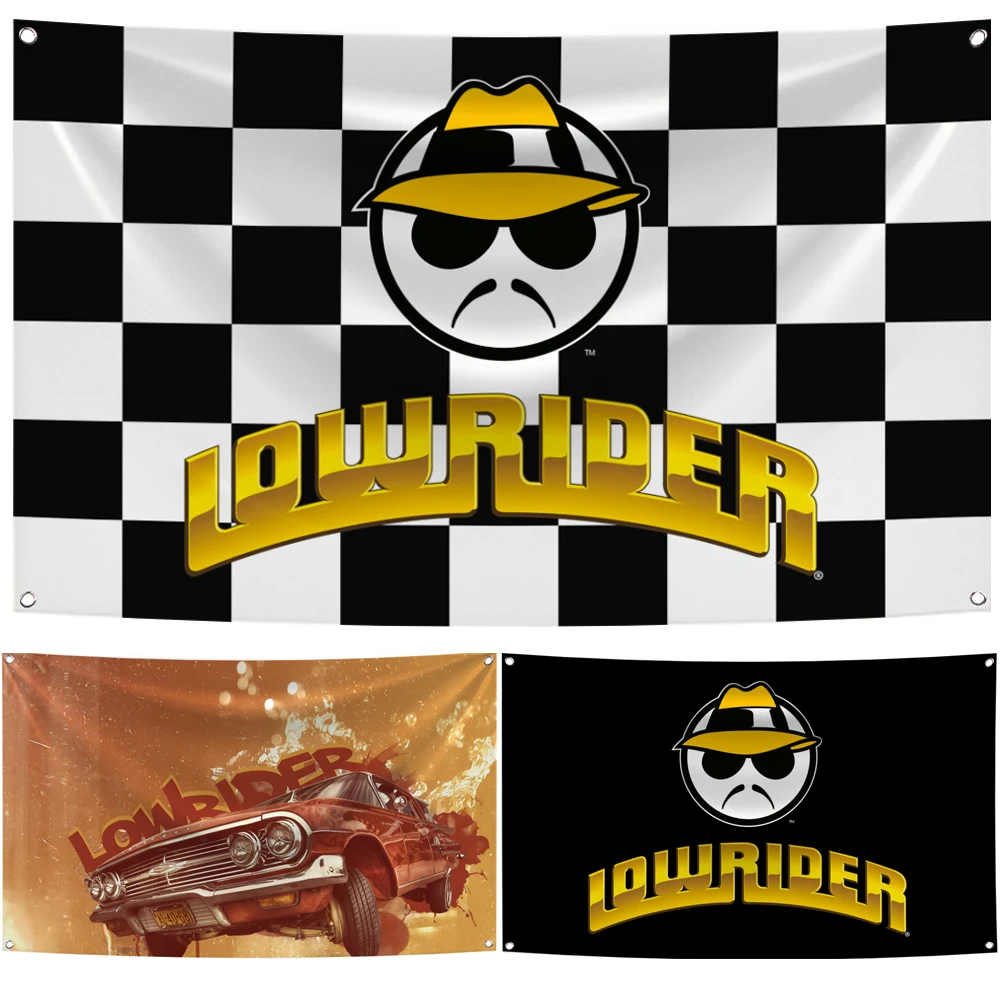 3x5Fts Lowriders Flag Polyester Printed Decoration Racing car Banner Tapestry