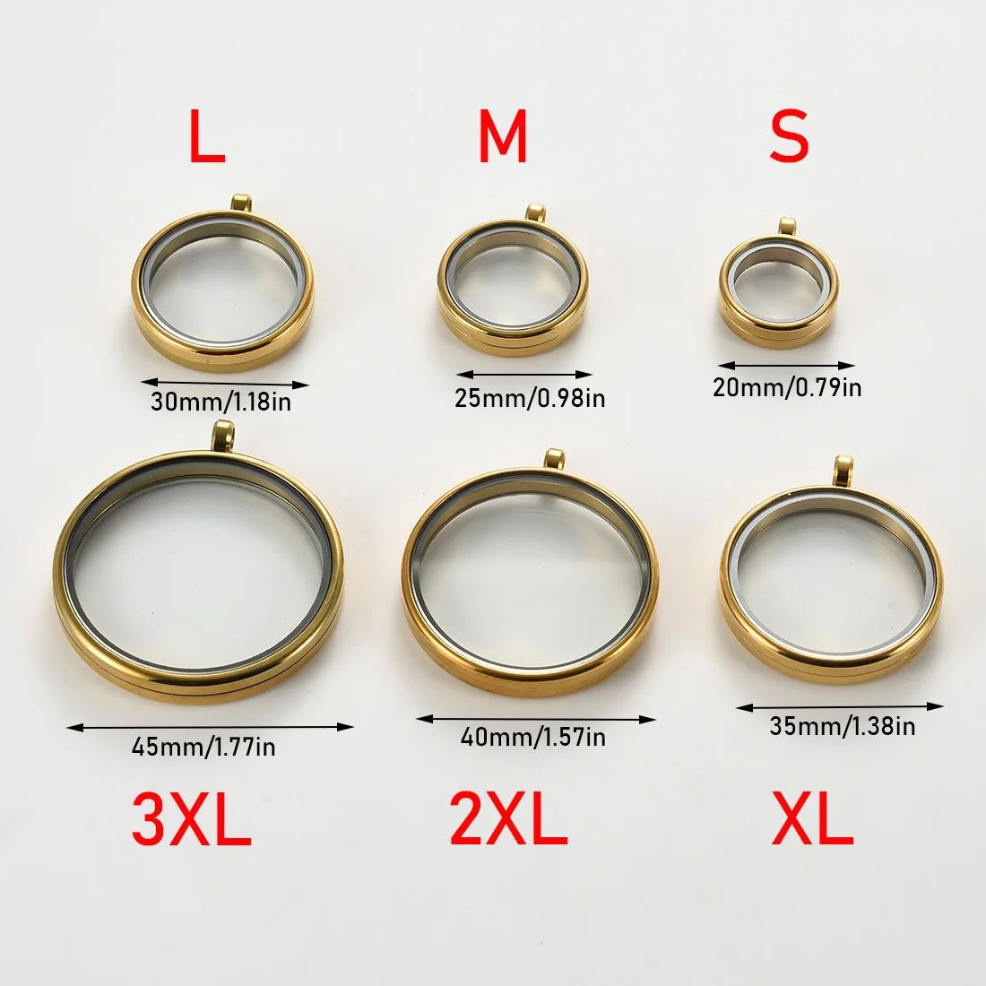 1Pc Stainless Steel Round Memorial Ash Locket Pendant Necklace Circle Acrylic Cremation Urn Keepsake Ashes Holder Women Men Gift