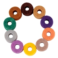 20Pcs Cymbal Stand Felt Washer Pad Replacement Round Soft For Drum Set Cymbals (Random Color )