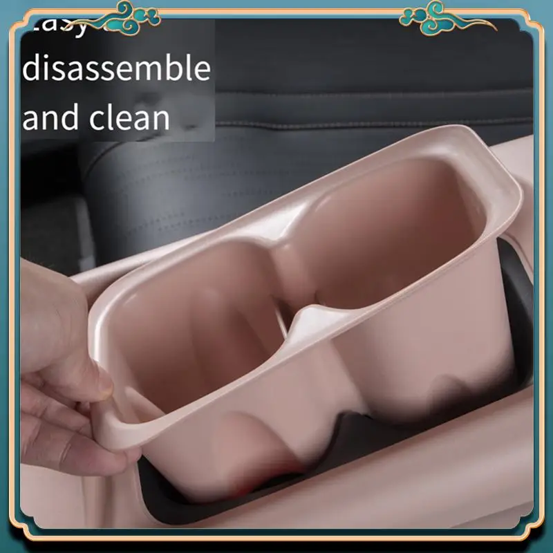 

A42M-Car Center Armrest Panel Cup Holder Storage Box Decorative Trim Covers For BYD Dolphin Mini / BYD Seagull