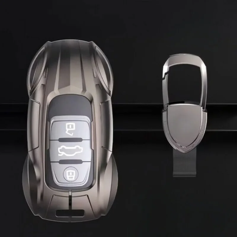 A + سبائك الزنك بولي TPU حافظة مفاتيح السيارة لأودي A3 A4 A5 A6 A7 A8 S4 S6 Q5 TT RS Q2 #3