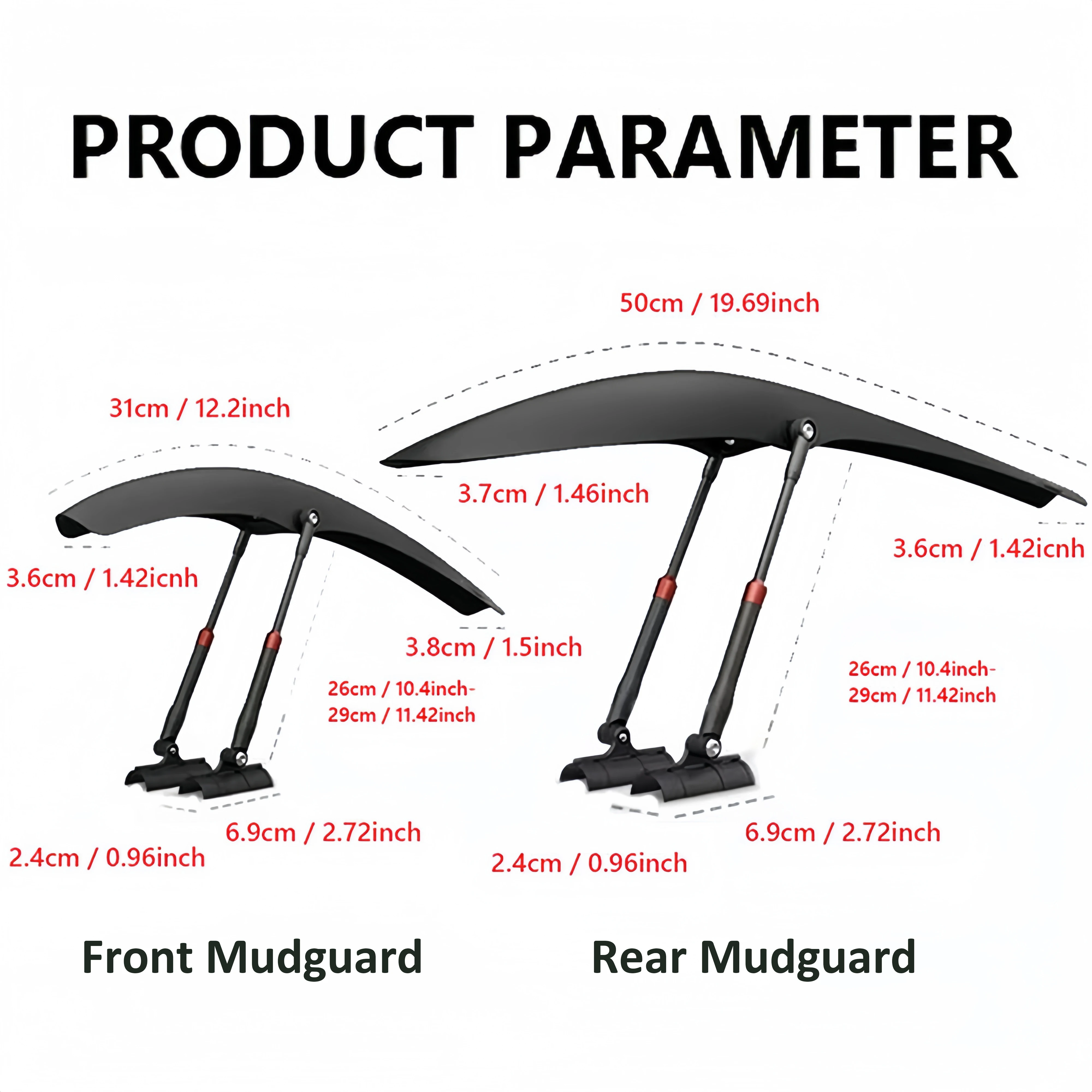 Lightweight Durable Bike Fende - огляд і ціна Fender Mudguard Set