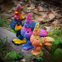 3D printed majestic and lively chicken joints that can be flexibly moved, home office decoration desktop ornaments