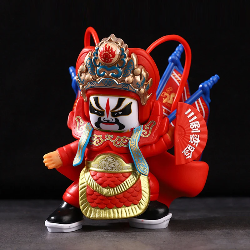 Kreatif Sichuan Opera berubah wajah ornamen boneka mainan pengurang stres wajah berubah dalam satu detik hadiah untuk pacar