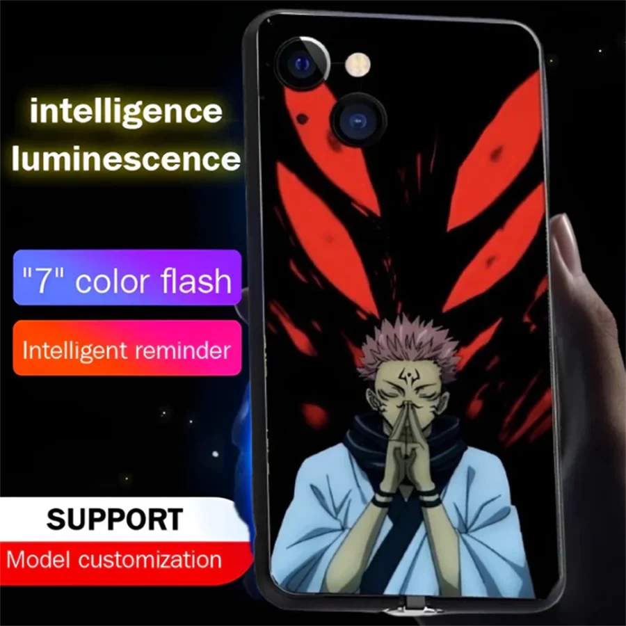 

Shine Anime Shell For Samsung S25 FE Edge S24 S23 S22 Ultra Plus S21 S20 A15 A16 Popular Anime Role Glow Luminous Back Cover