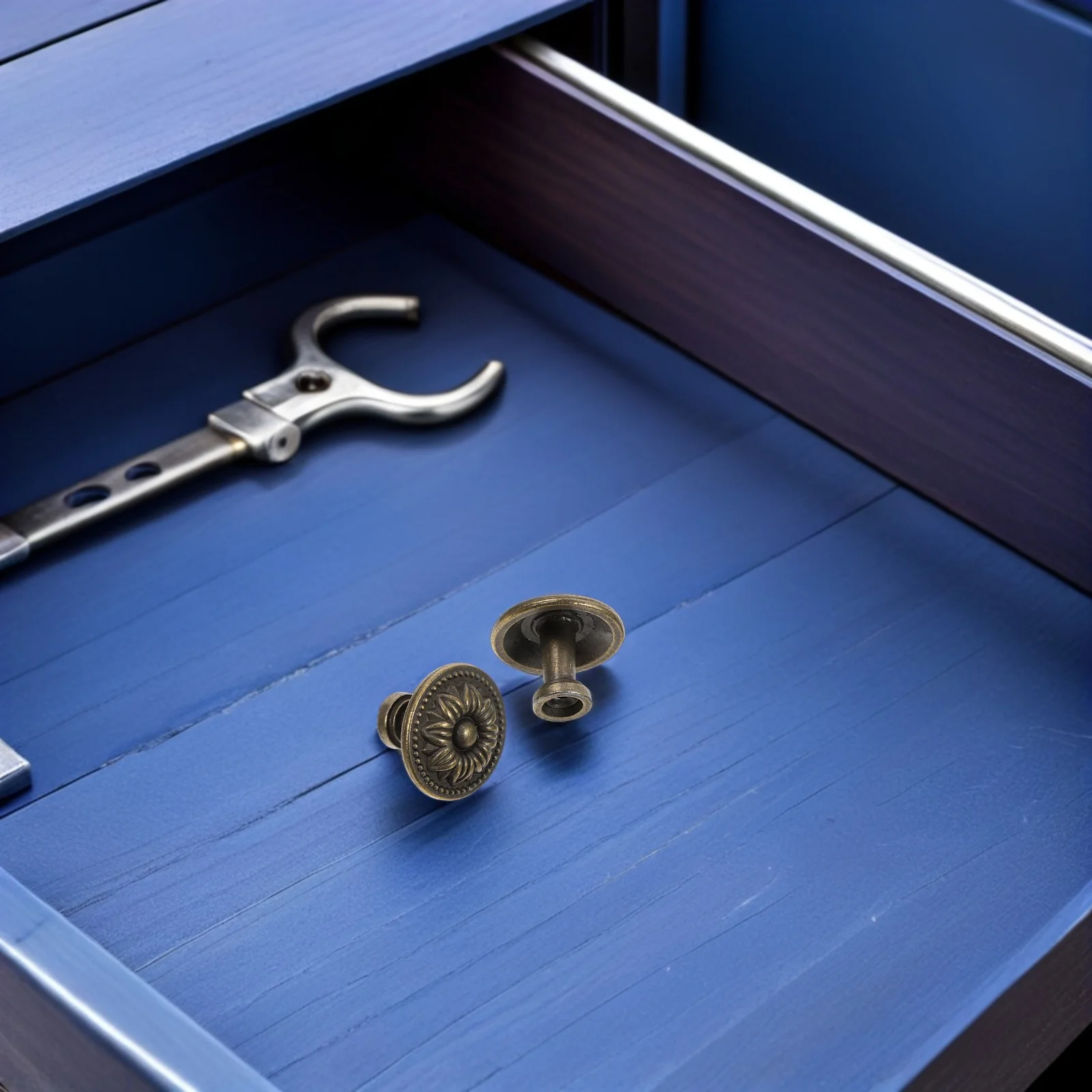 

8Pcs Round Cabinet Knobs Zinc Alloy Single Hole Drawer Handles Rustic Kitchen Cupboard Pulls Furniture Dresser Vanity Hardware