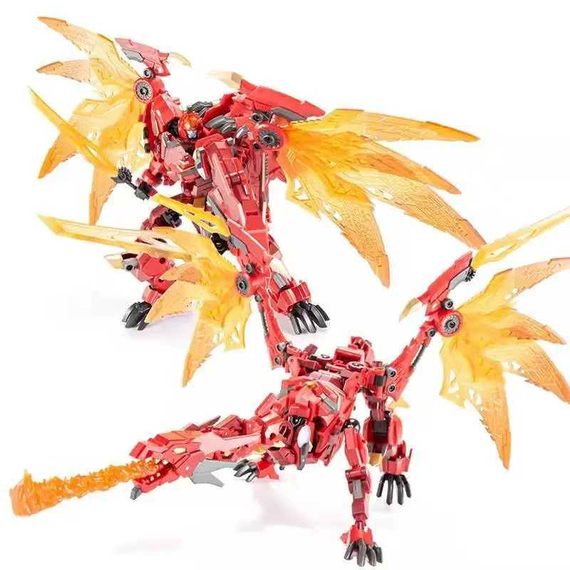 

Transforming Robot ICE FIRE Dragon Action Figure Decoration Boys Collect Toys and Leisure Children Toy Holiday,birthday Gifts