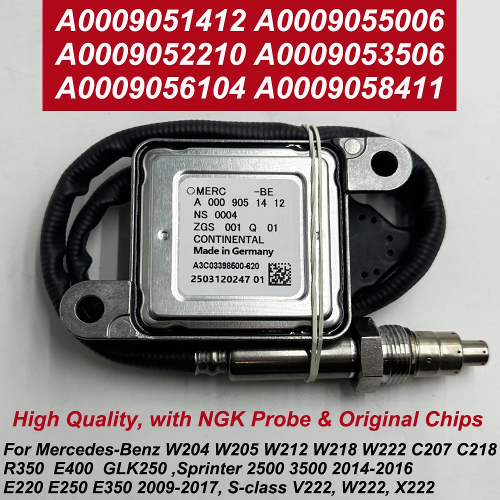 

A0009051412 0009051412 Made In Germany for NGK Probe NOX Sensor For Mercedes-Benz W166 W172 W205 W221 W251 W212 W207 W906 ML250