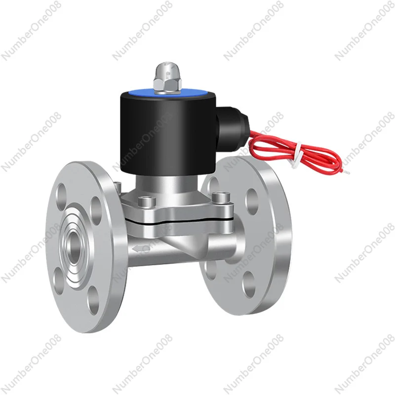2S Series Solenoid Valve Normally Closed for Water/Air/Oil, Flange Type with Zero Pressure Start