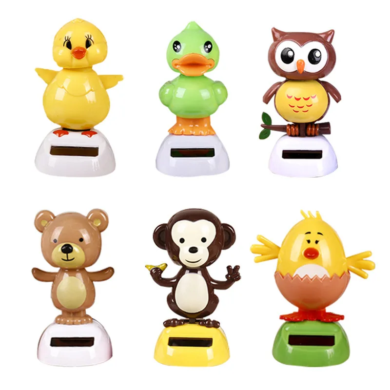 Car Decoration Accessories Car Solar Decoration Cartoon Creative Shaking His Head Cute Owl Grizzly Doll Doll Gift