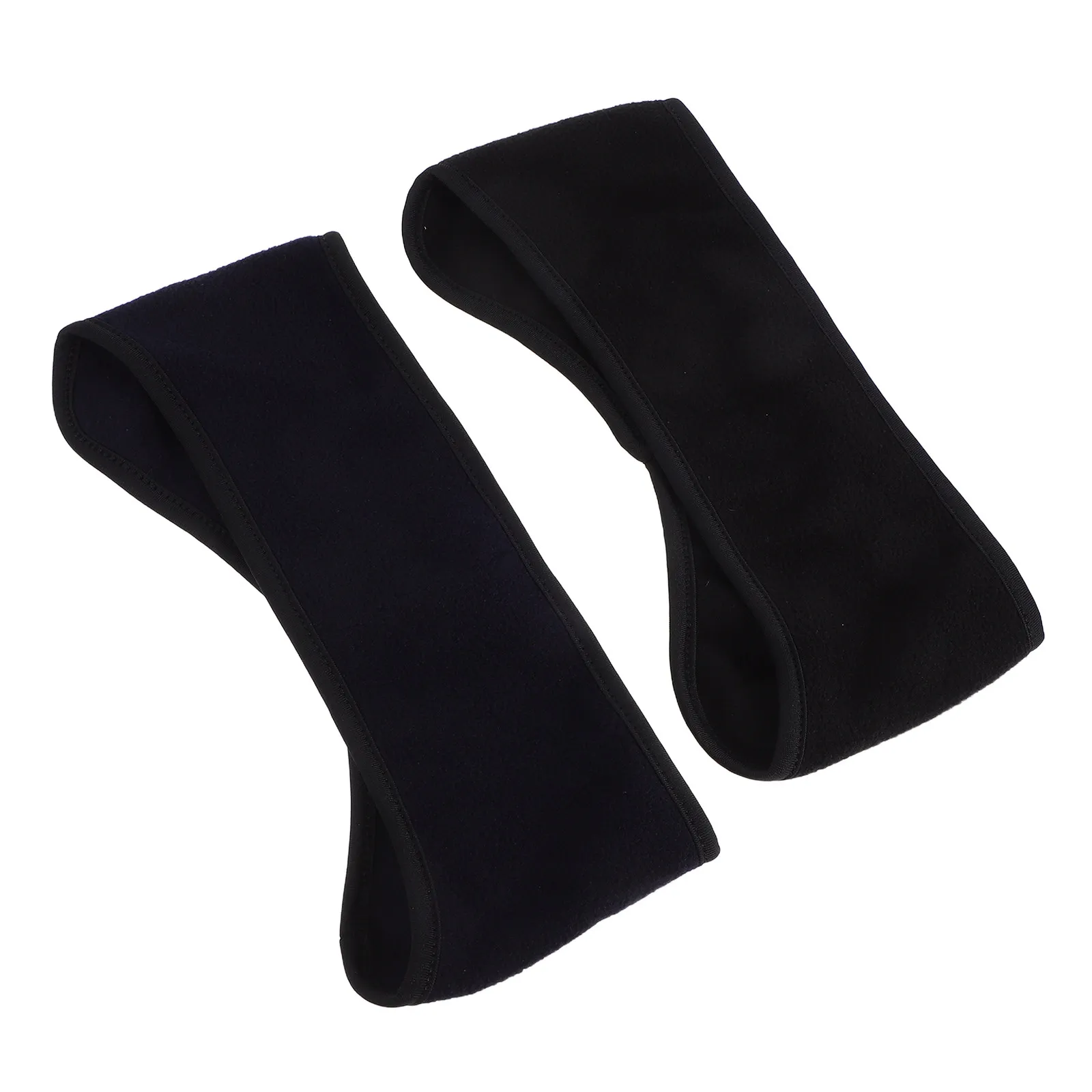 

2Pcs Athletic Winter Fleece Headbands Black Navy Breathable Ear Warmers Running Cycling Skiing Sports Hairbands Cold Weather