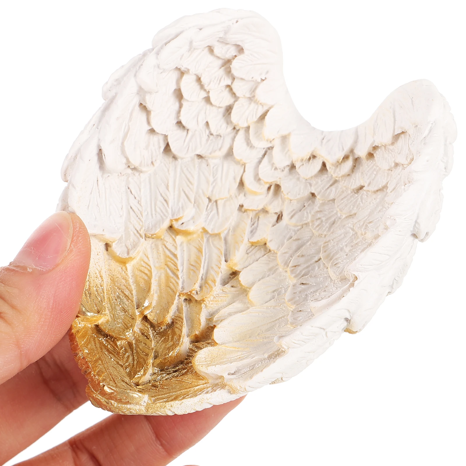 

Angel Wing Shape Jewelry Display Tray Lightweight Holder For Earrings Rings Necklaces Table Decor Photo Prop Organizing