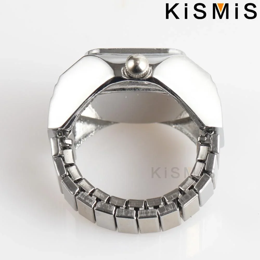 الرجال النساء أسلوب فاسق مربع جولة الكوارتز زوجين الساعات عارضة الهدايا الإبداعية الساعات الإلكترونية #6