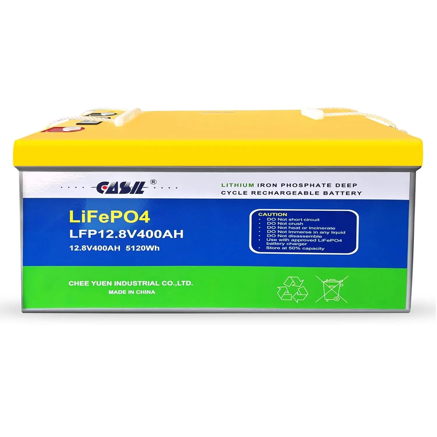 

400Ah LiFePO4 Deep Cycle Battery Built-In 250A BMS 12V Marine RV Solar Off Grid, Customized