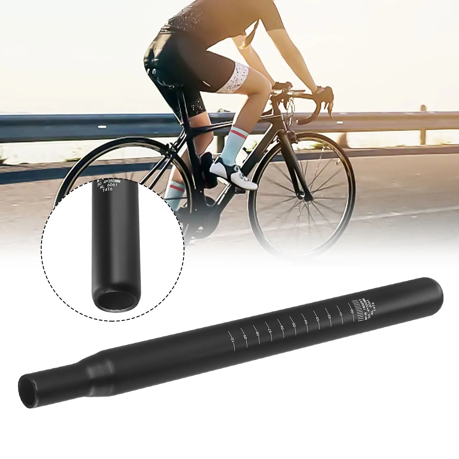 

Bicycle Seat Post Aluminum Alloy Lengthened Tube Rod Road Bike Accessories Lightweight Road Saddle Tube Bicycle Seat Post