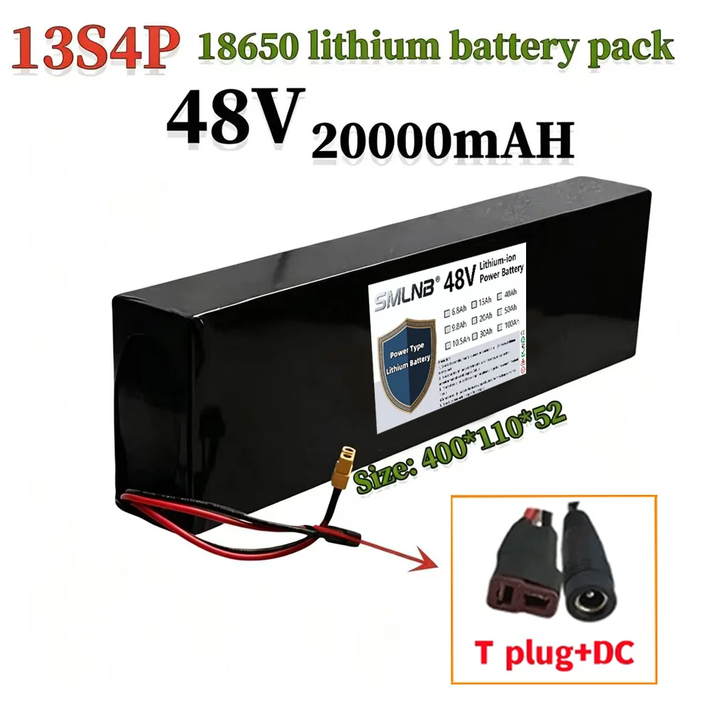 13S4P 48V 20000mAh 20Ah 18650 Lithium Battery Pack with BMS Suitable for Kugoo M4/M4 Pro/Max Speed To Replace Built-in Batteries image 3