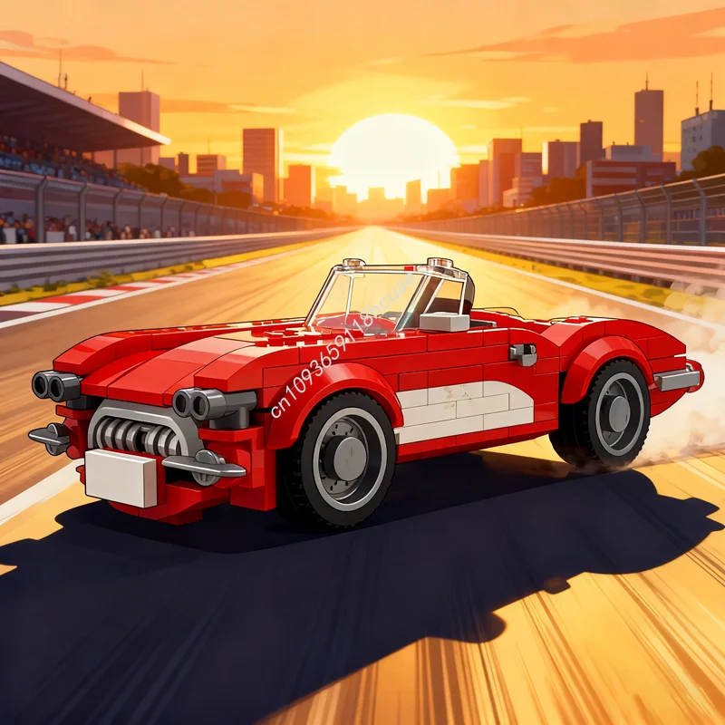 188 قطعة MOC ربطة عنق كورفيت مدينة أبطال نموذج اللبنات الهندسة المعمارية هدايا عيد الميلاد تجميع لعبة لتقوم بها بنفسك فكرة عيد ميلاد #1