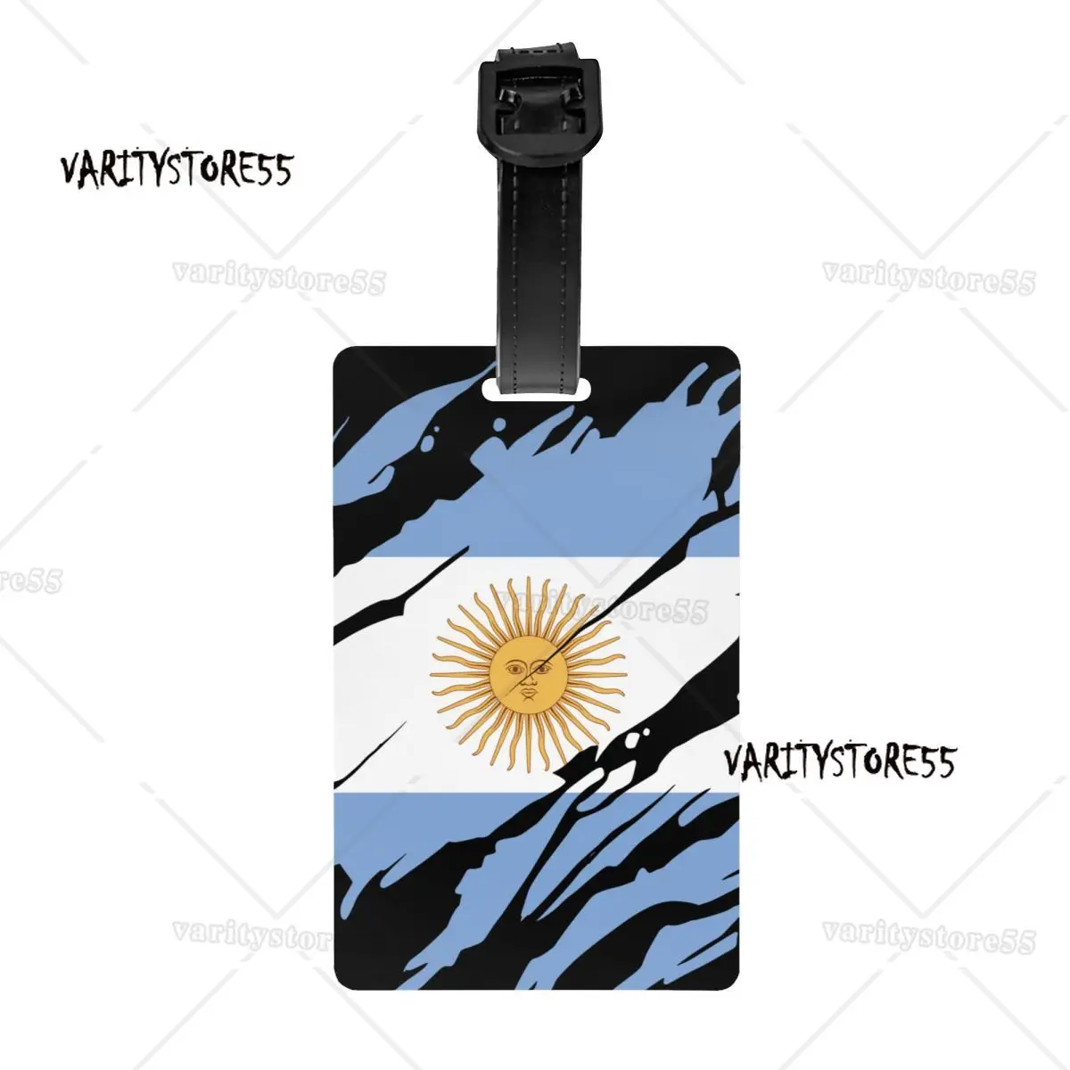 Niestandardowa zawieszka bagażowa z flagą Argentyny z wizytówką Argentinian Proud Privacy Cover Etykieta identyfikacyjna do walizki podróżnej