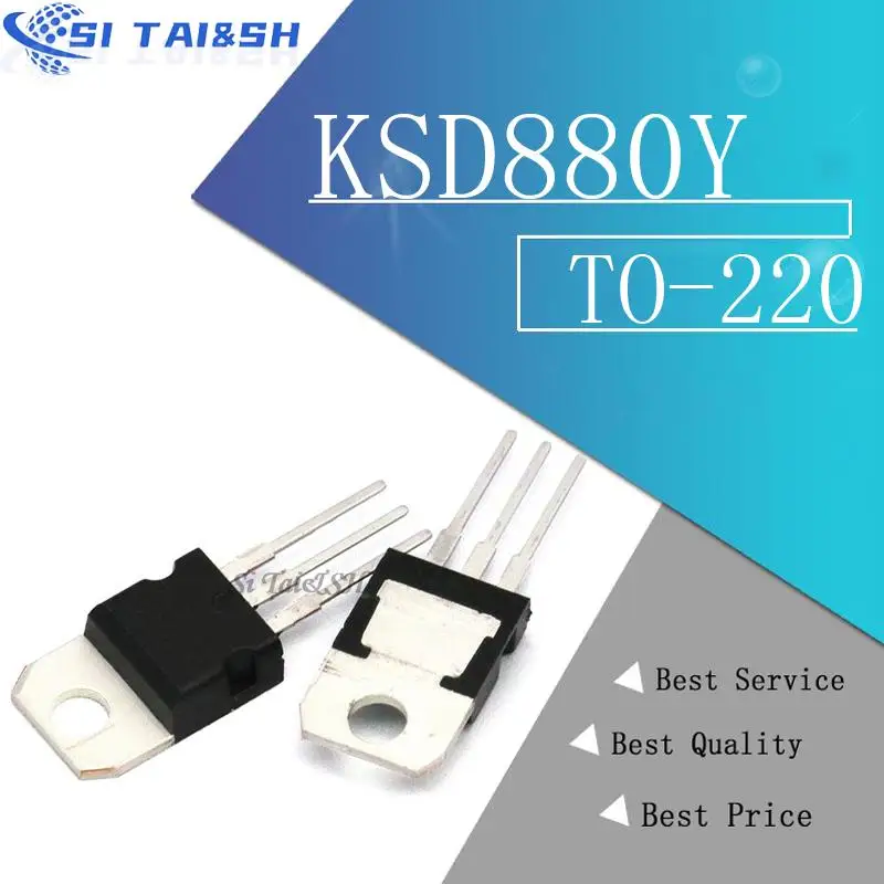 10pcs/lot Transistor D880 KSD880Y TO-220 NPN transistor 3A 60V new original